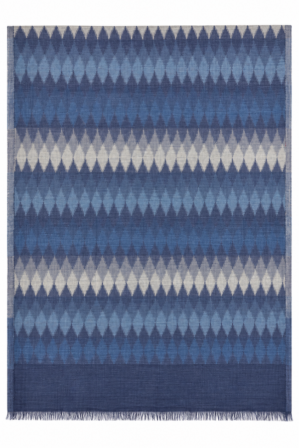 IKAT SCARF in blue