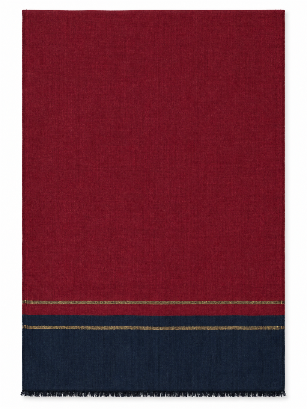 GOLD SCARF in maroon