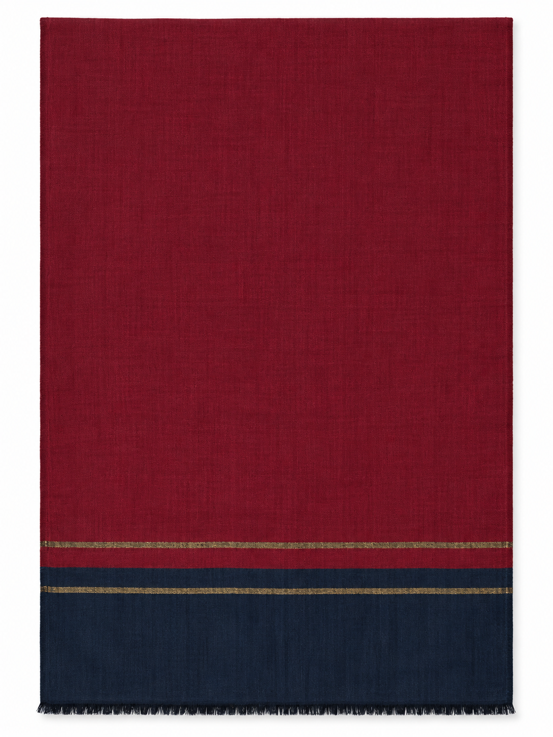 GOLD SCARF in maroon
