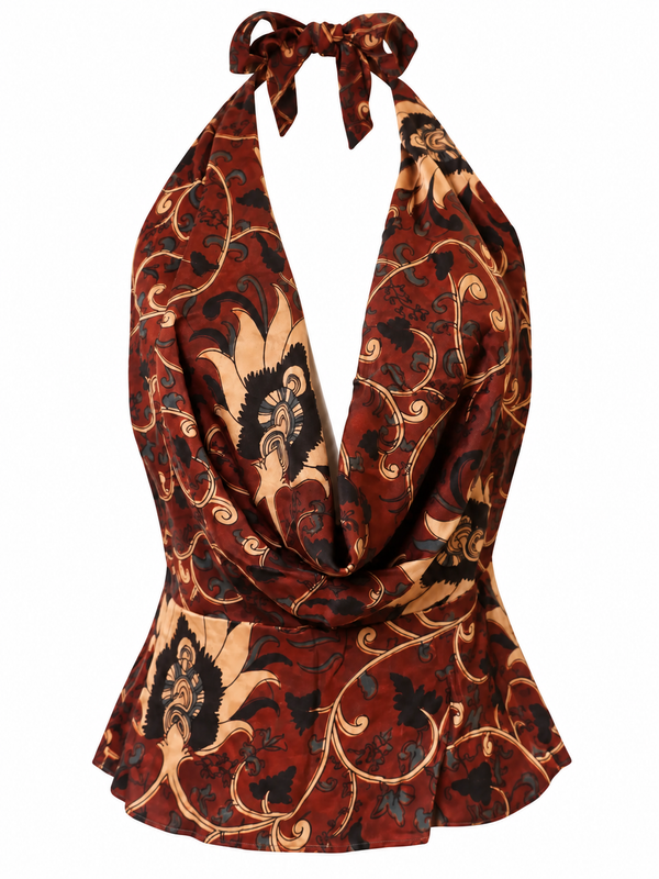 THE HALTER in red vine