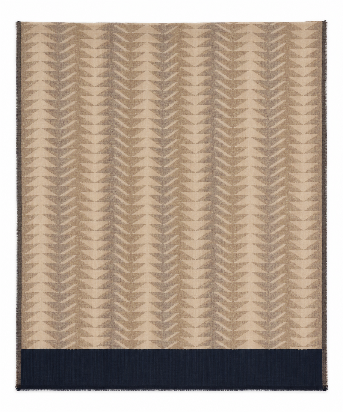 GOLD SCARF in black chevron