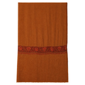 EMBROIDERED SCARF in sage