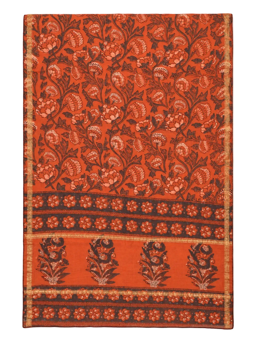 CHANDERI SCARF in carmine