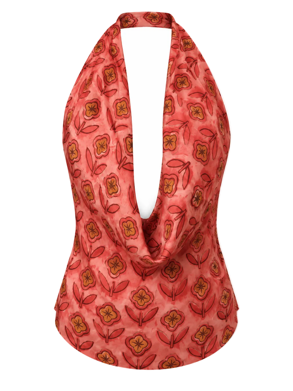THE HALTER in pink floral