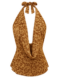 THE HALTER in gold vine