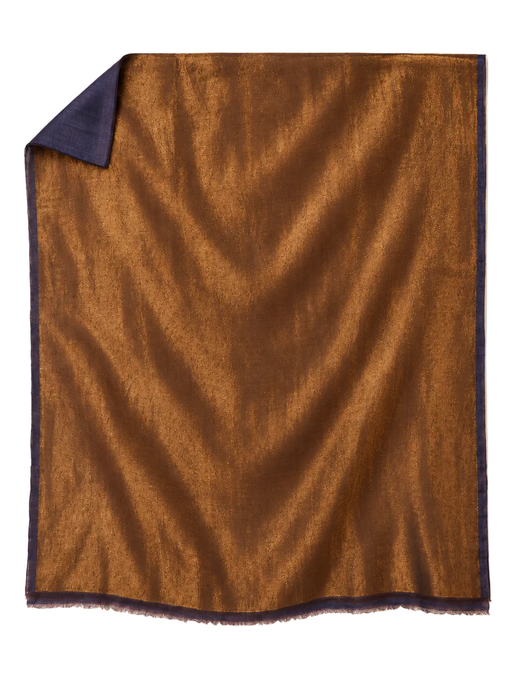 GOLD SCARF in bronze indigo