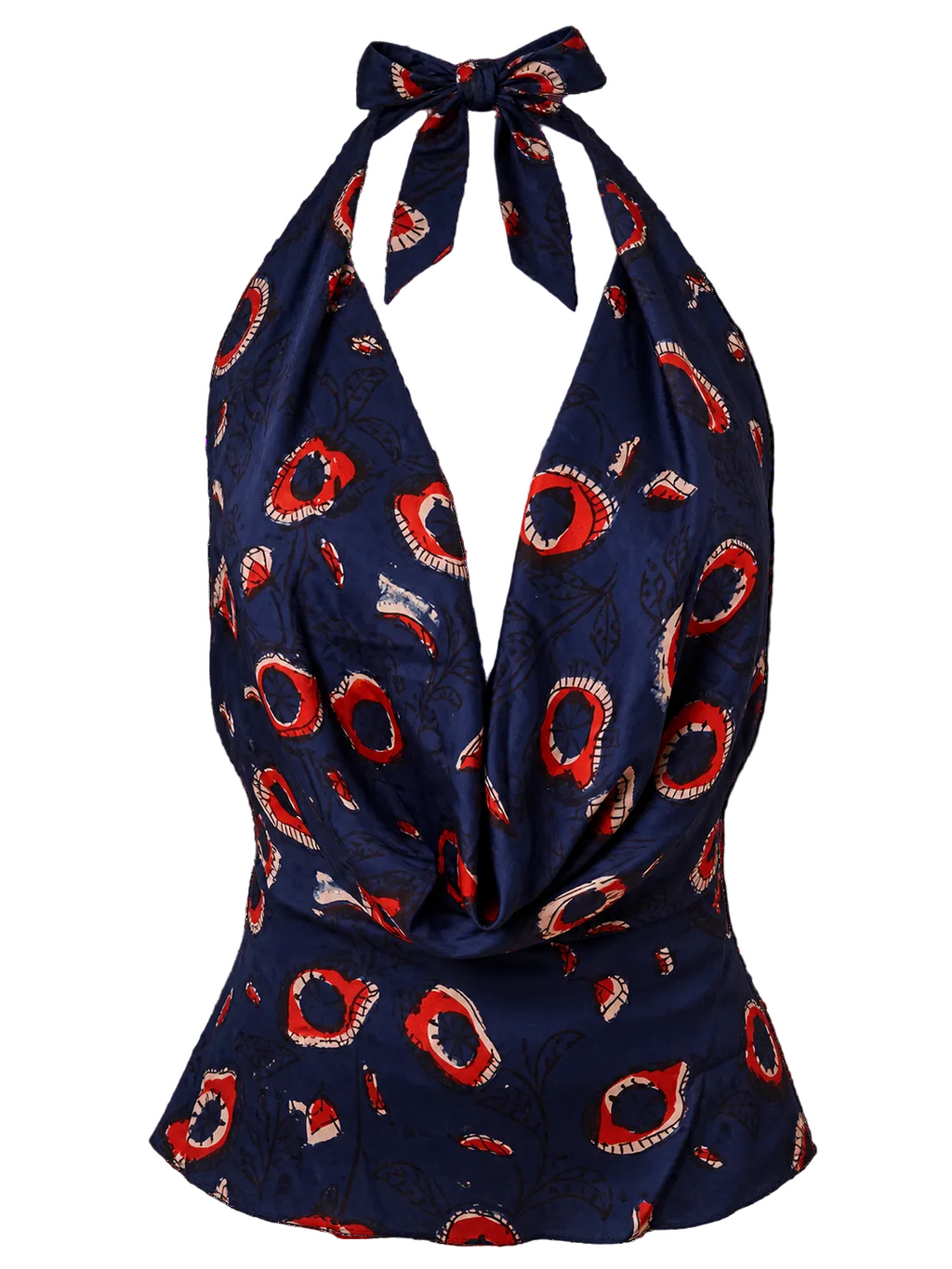 THE HALTER in blue vine