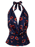 THE HALTER in blue vine