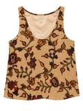 HAND PAINTED cami in sand