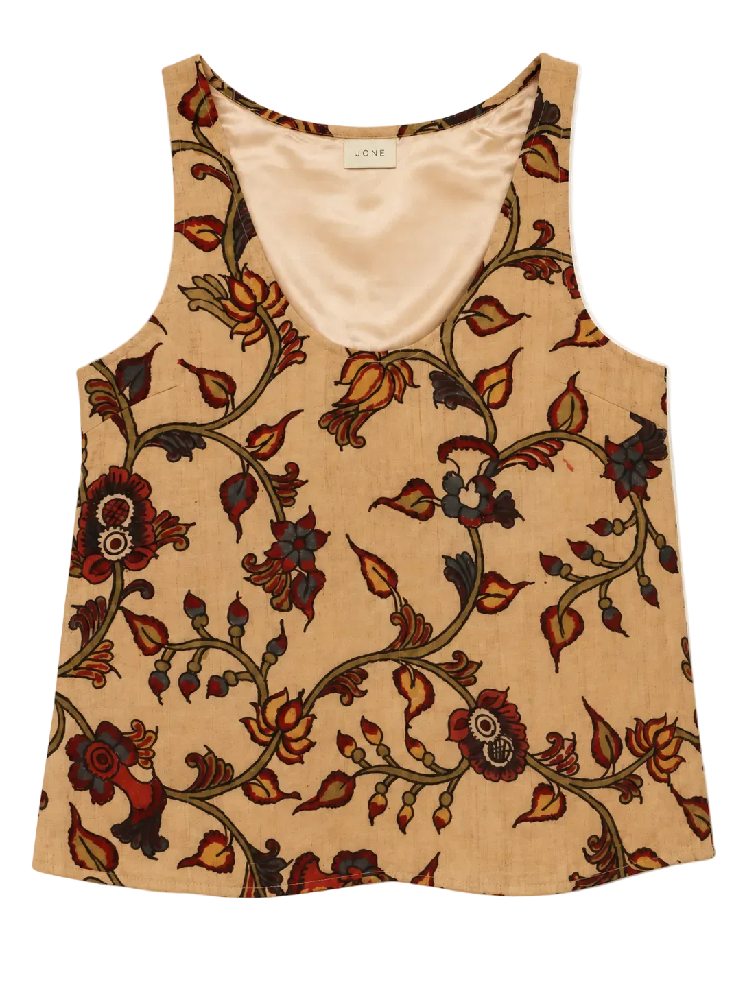 HAND PAINTED cami in sand
