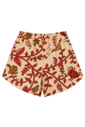 HAND PAINTED shorts in flamingo