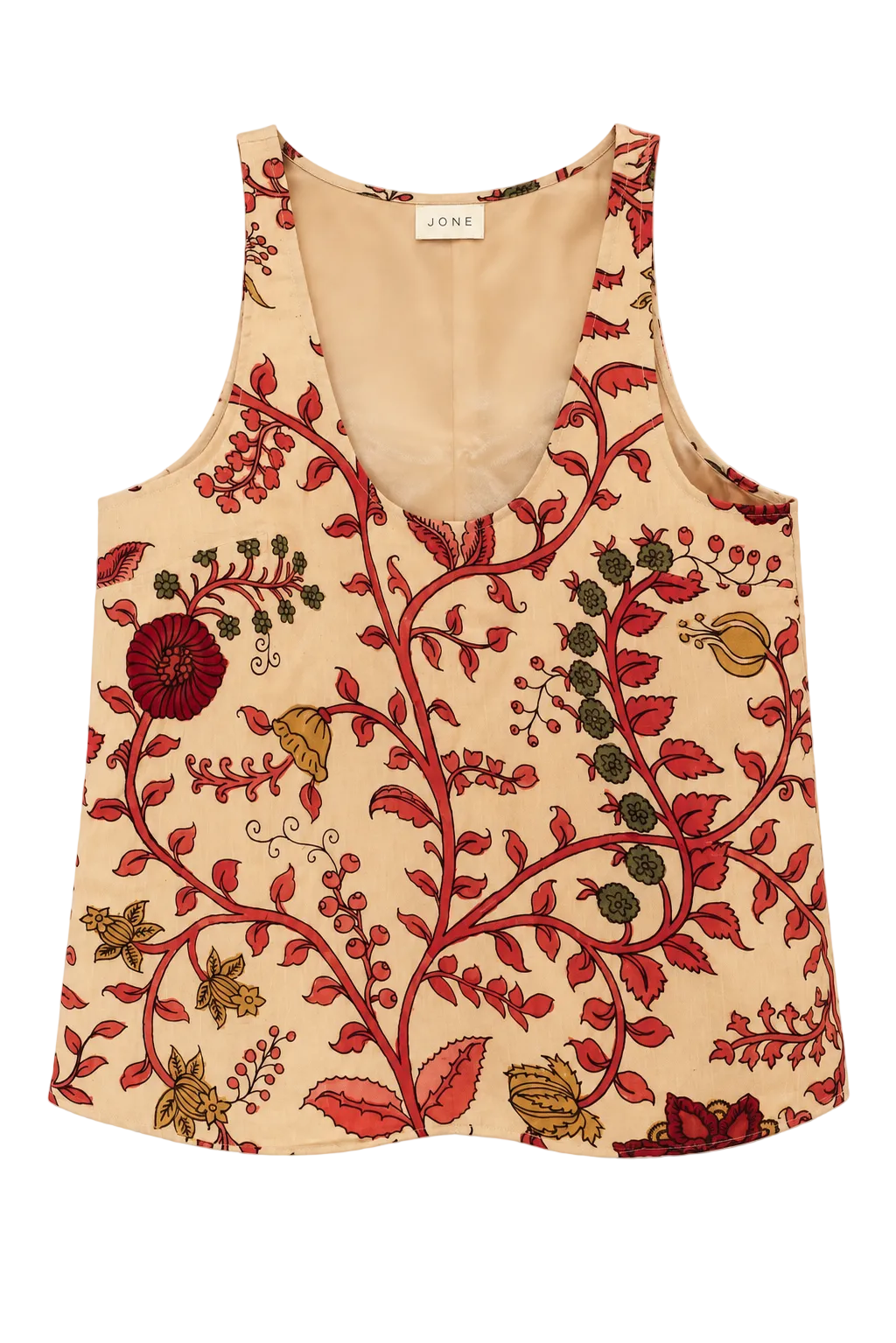 HAND PAINTED cami in flamingo