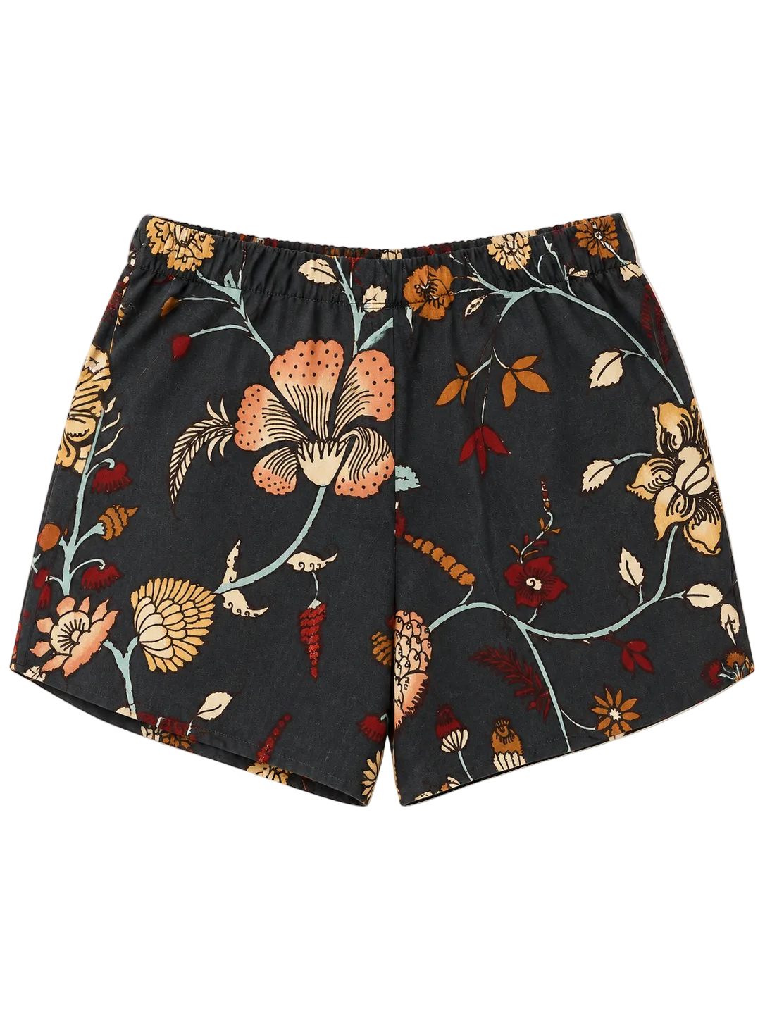 HAND PAINTED shorts in navy