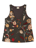 HAND PAINTED cami in navy