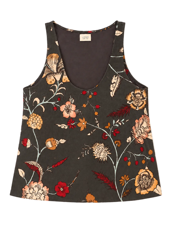 HAND PAINTED cami in navy