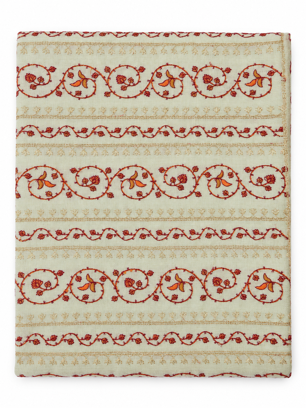 EMBROIDERED SCARF in mint