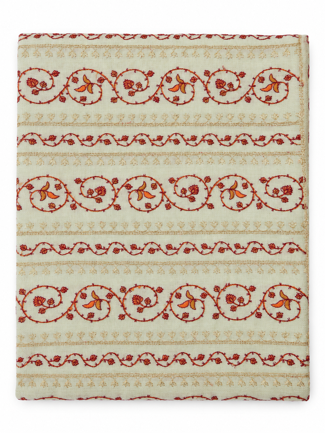 EMBROIDERED SCARF in mint