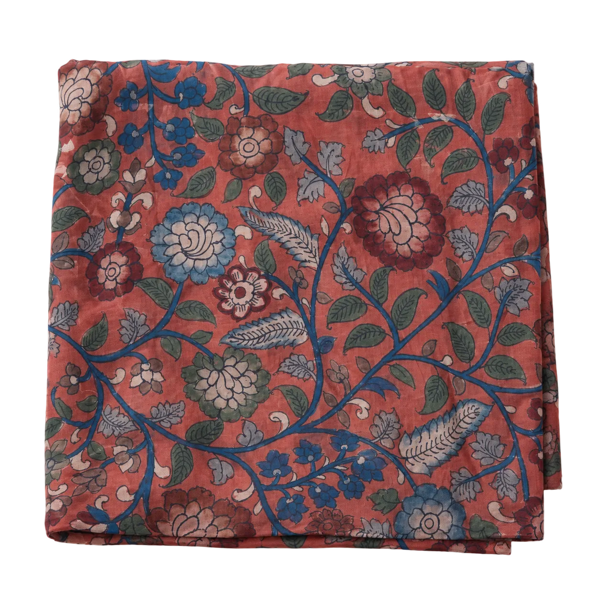 HAND-PAINTED SCARF in rose
