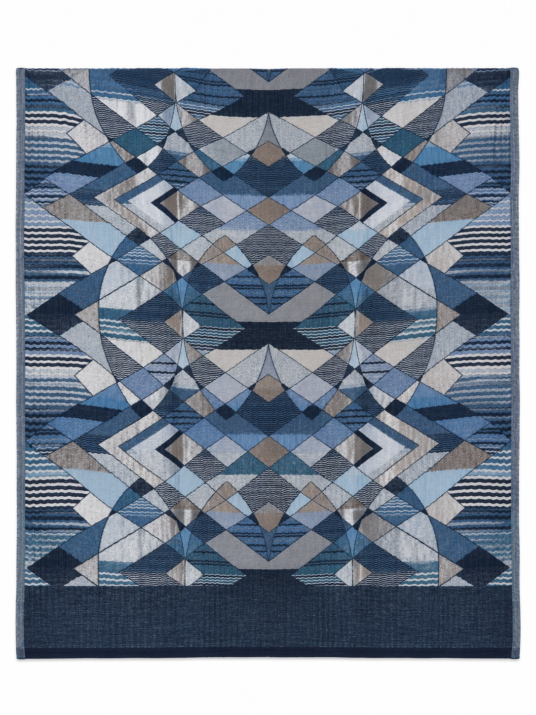 GOLD SCARF in azure