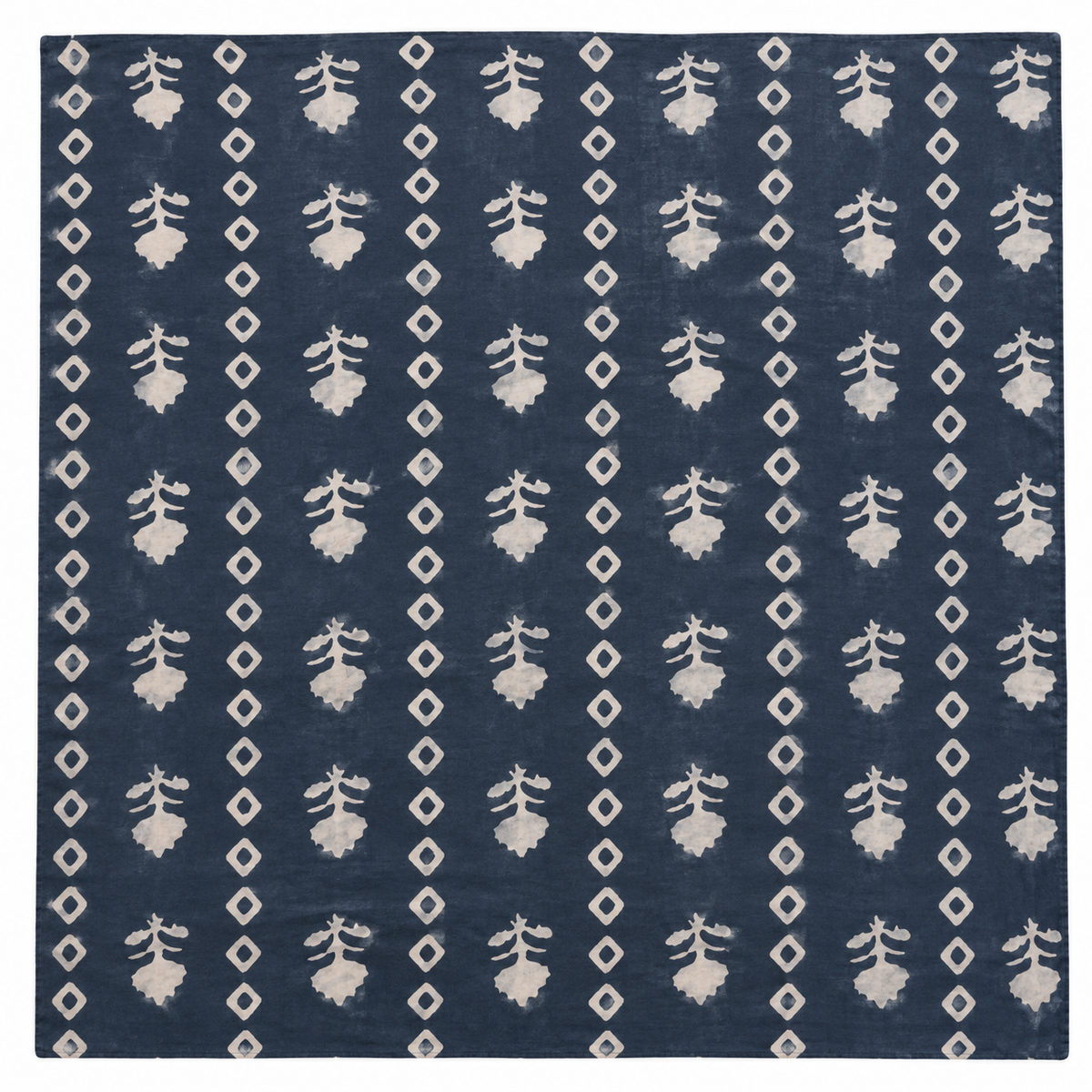 HAND-PRINTED SCARF in graphite