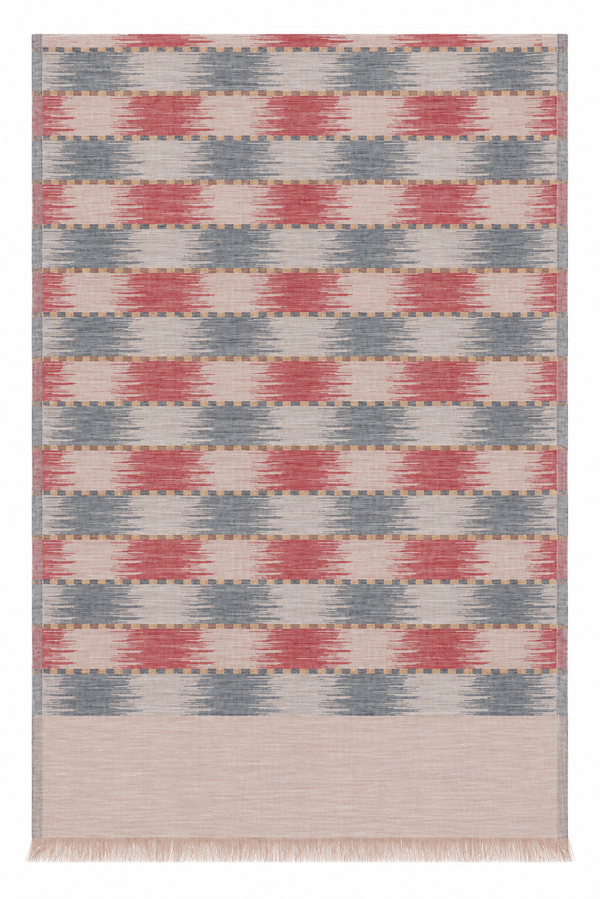 IKAT SCARF in rose