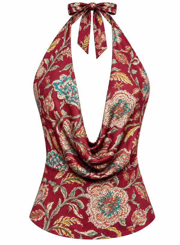 THE HALTER in scarlett