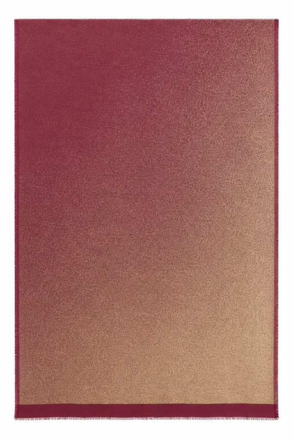 GOLD SCARF in wine