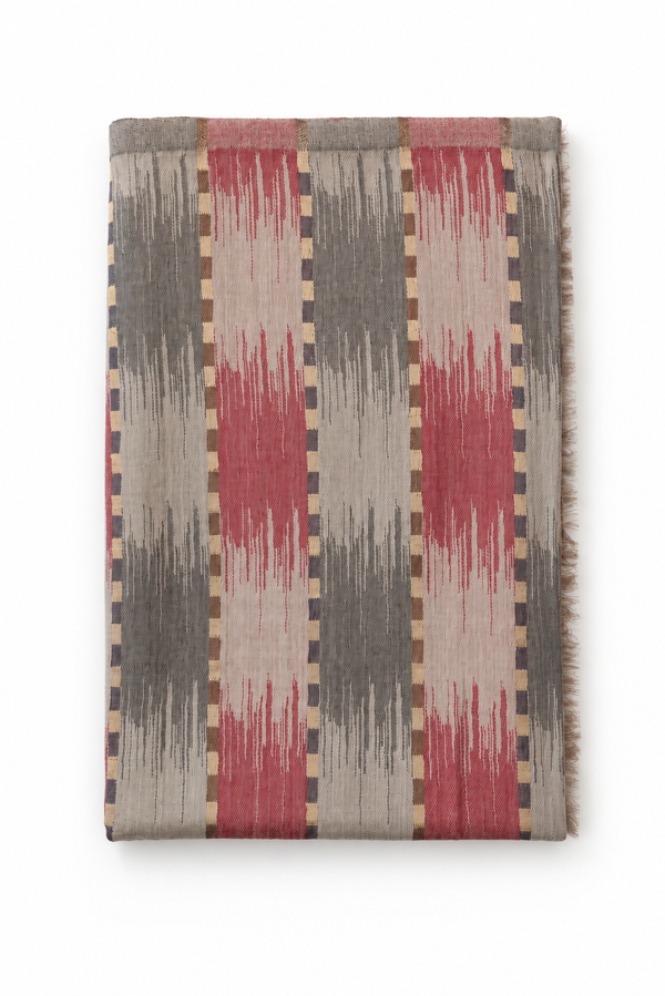 IKAT SCARF in rose