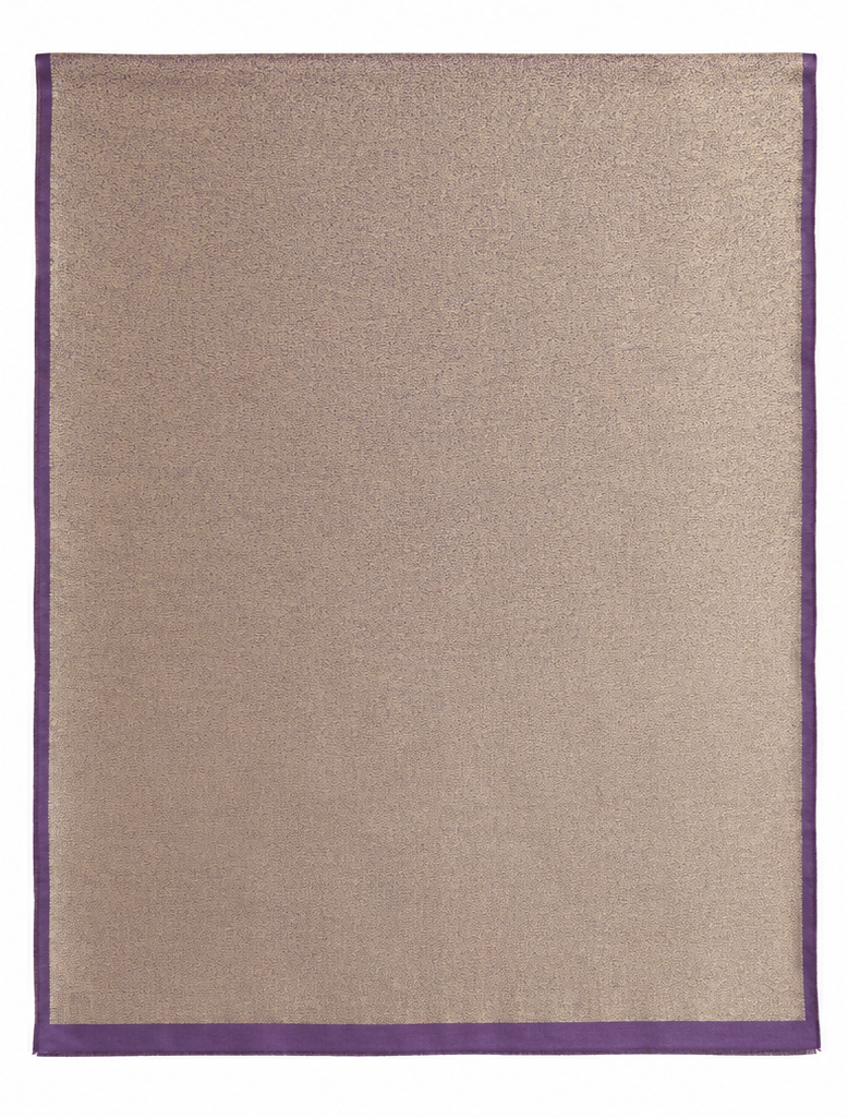 GOLD SCARF in purple