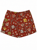 HAND PAINTED shorts in purple