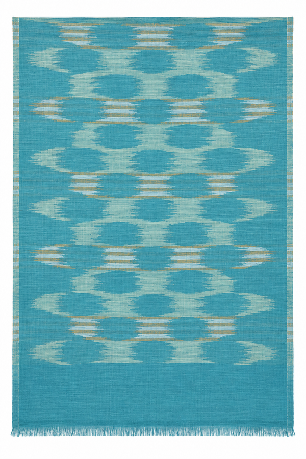 IKAT SCARF in teal