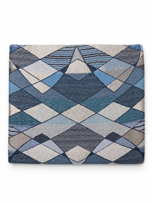 GOLD SCARF in azure