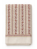 EMBROIDERED SCARF in ivory