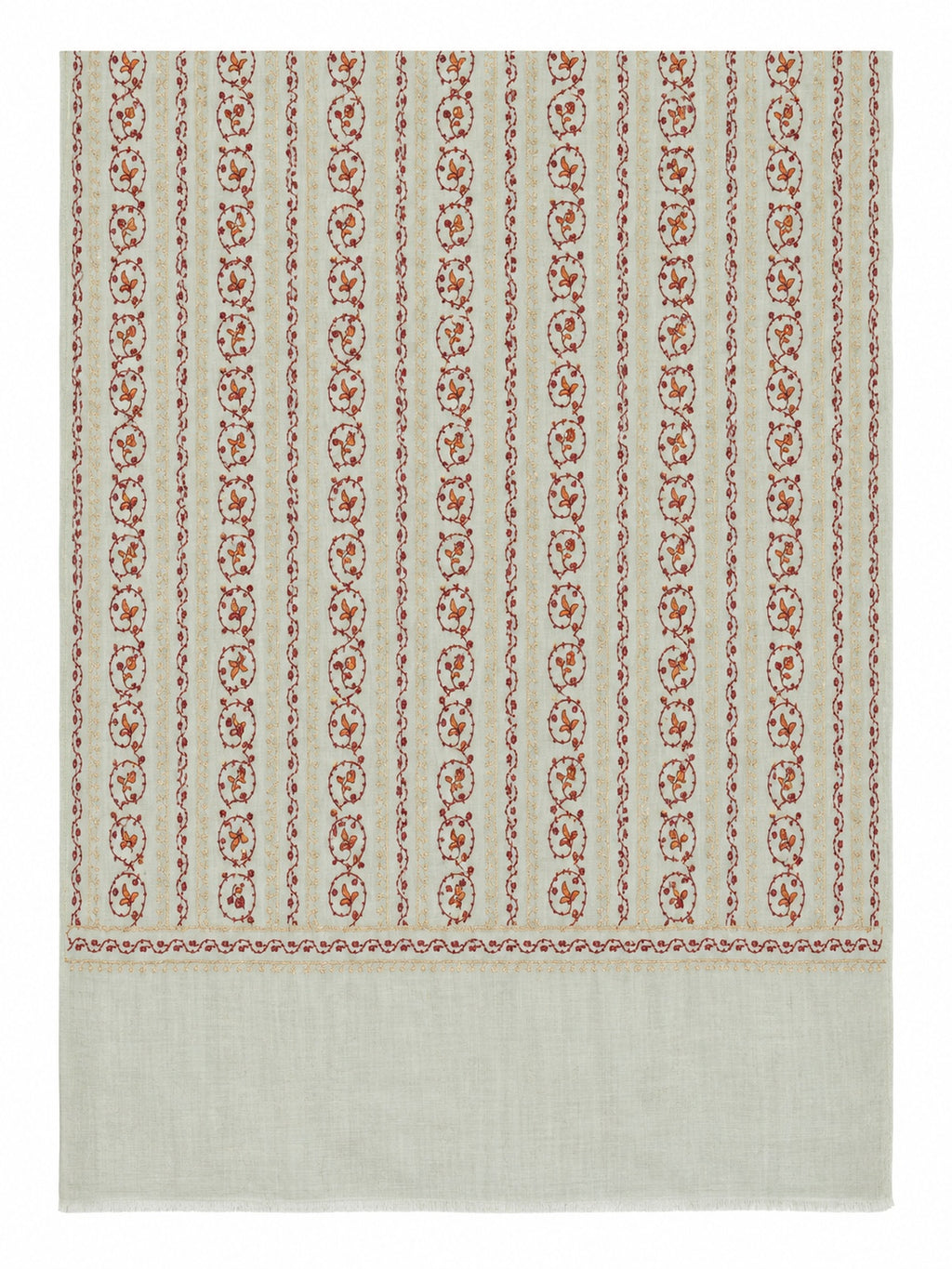 EMBROIDERED SCARF in mint