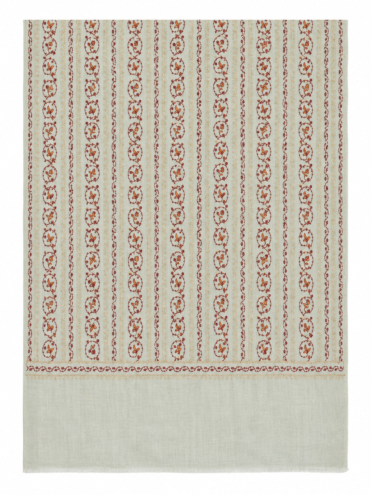 EMBROIDERED SCARF in mint